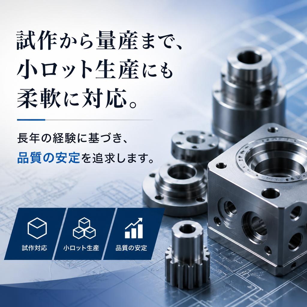 小ロット生産から本格的な製造まで