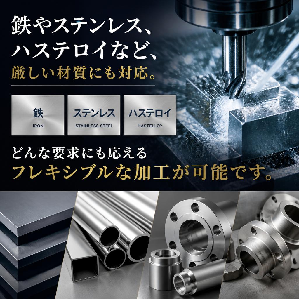 多様な材質に対応