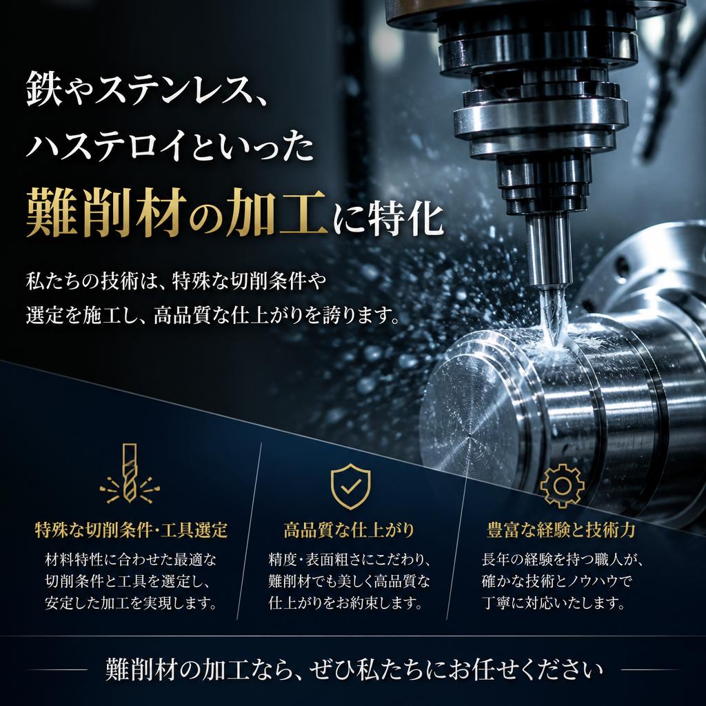難削材の加工技術