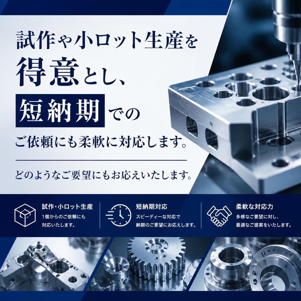 3. 小ロット・試作の対応力