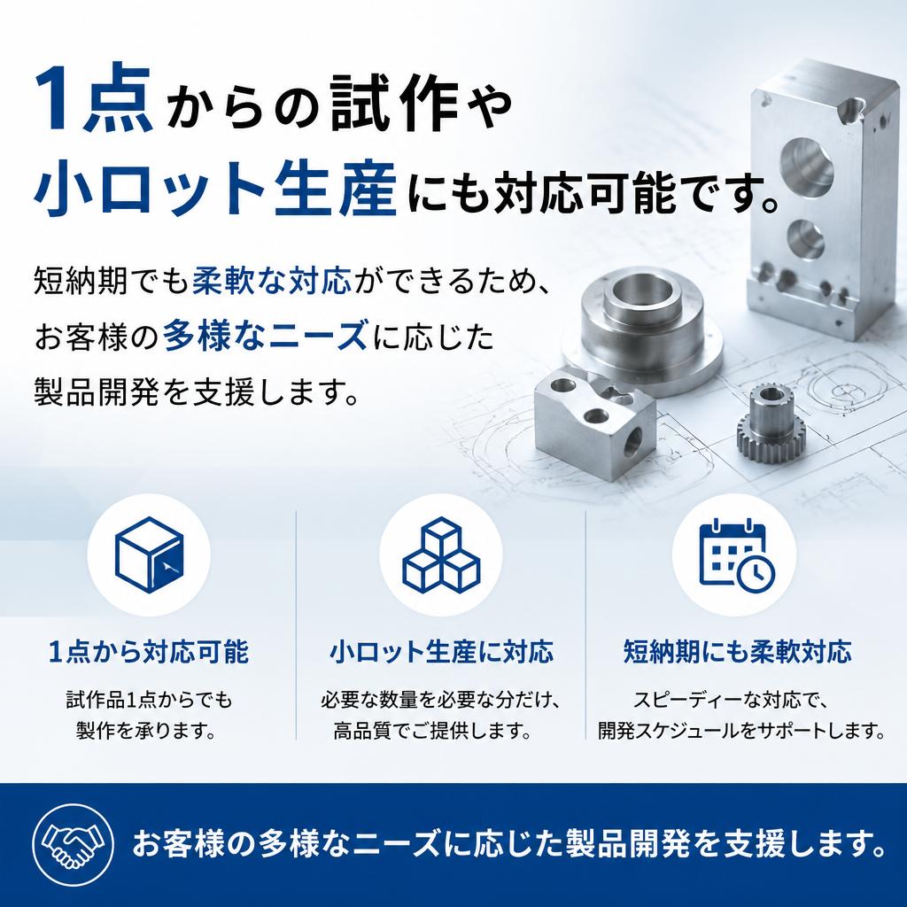 小ロット生産もスムーズに