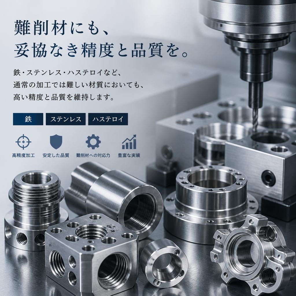 難削材加工の専門家
