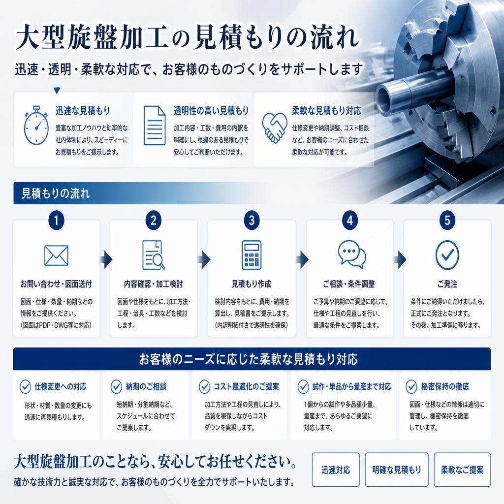 迅速で低コストな見積もりについて