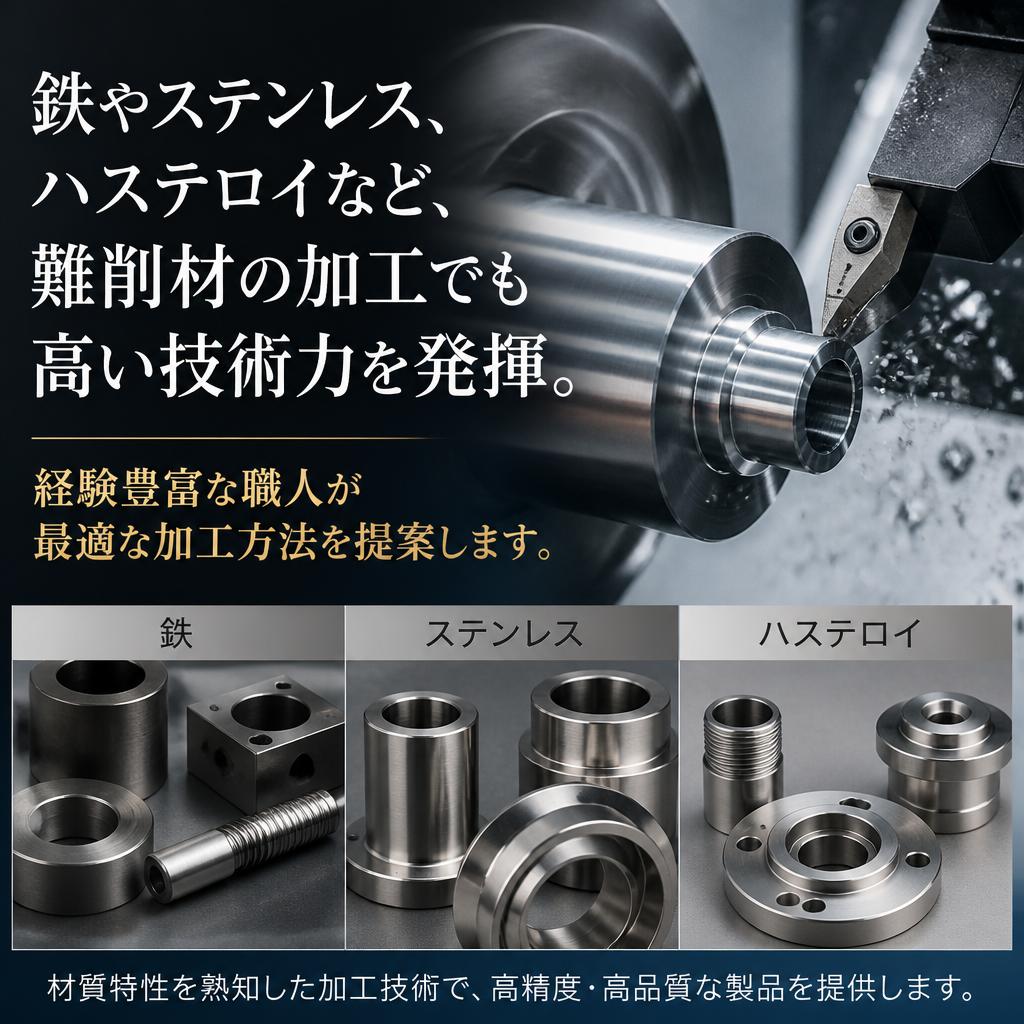 難削材の加工技術