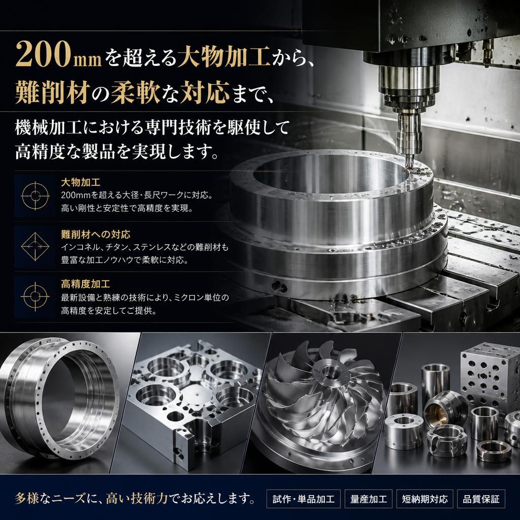 多様なニーズに応える大型加工
